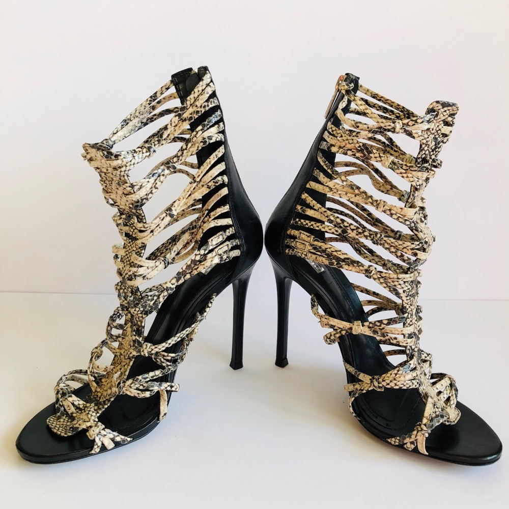 SCHUTZ Gladiator Snake Skin High Heel Sz 9.5